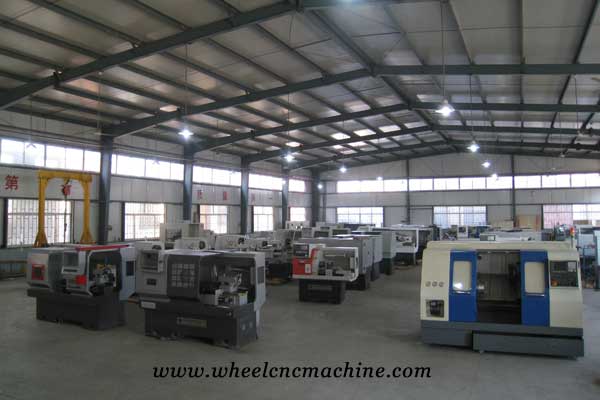 Wheel CNC lathe machine workshop Haishu Machinery