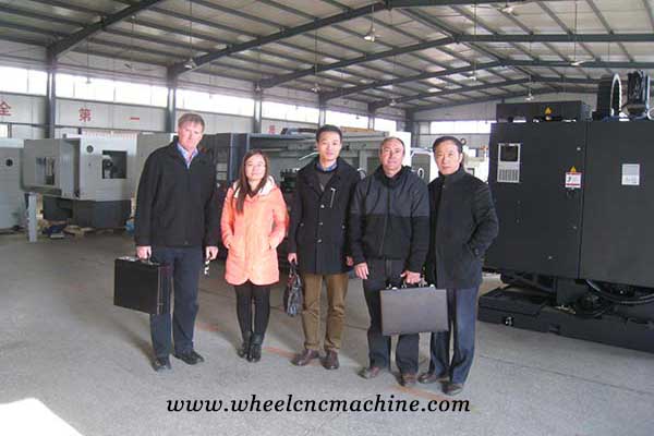 Wheel lathe machine customer of Haishu Machinery