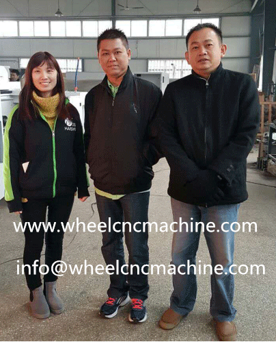 Alloy Wheel CNC lathe was inspected by Malaysia customer