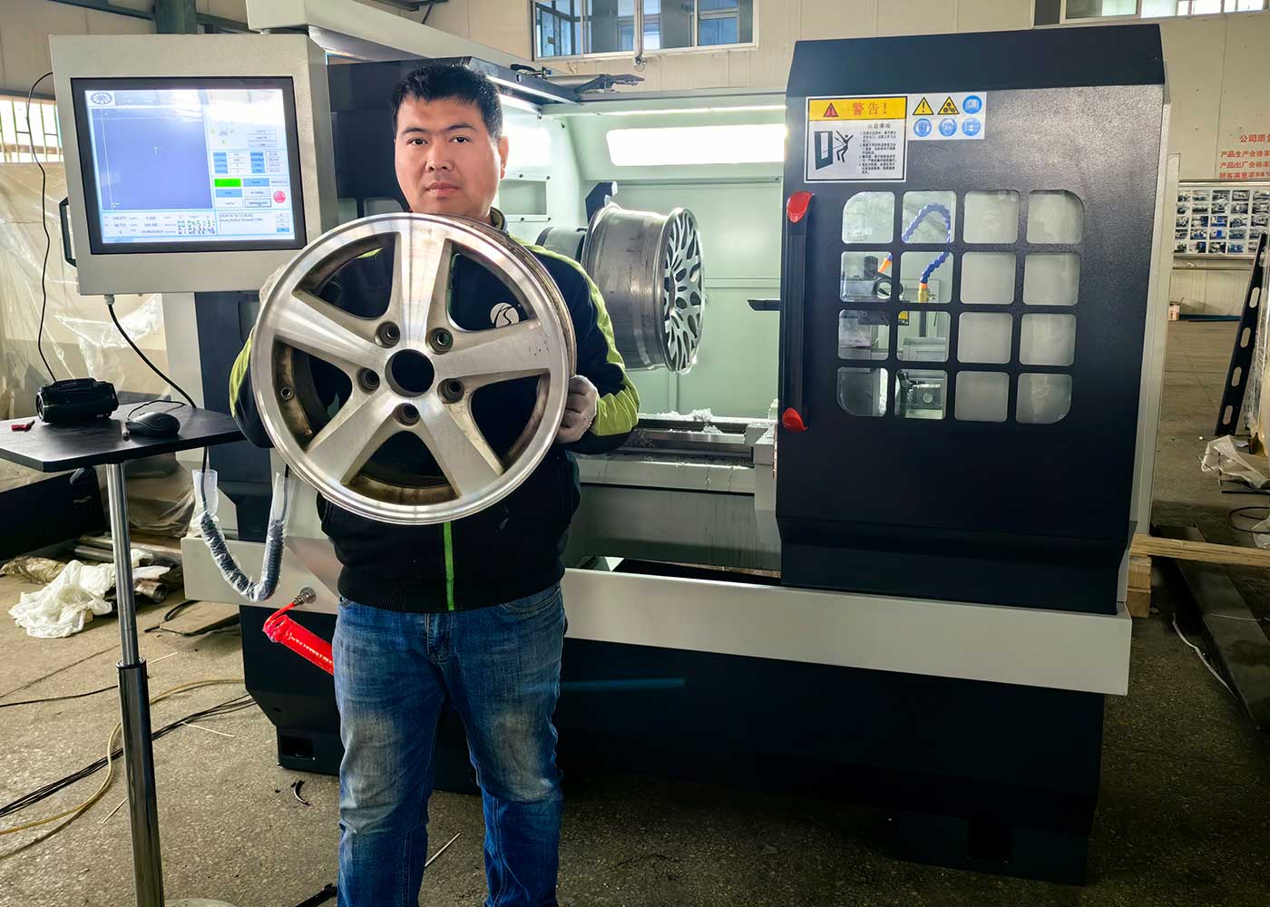 Wheel Lathe CK6180A was delivered to South Korea