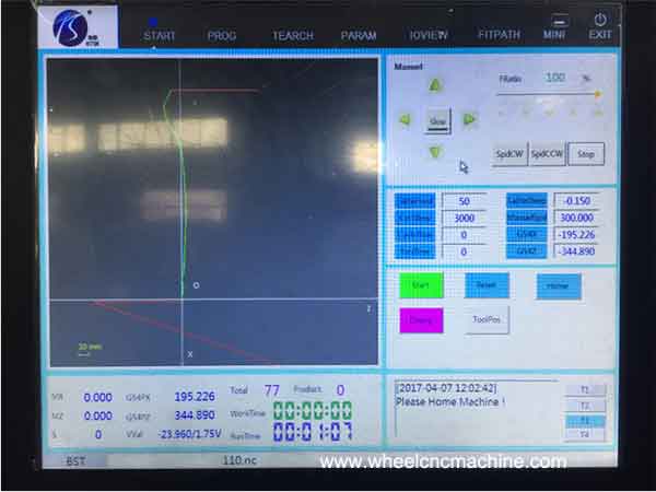 Alloy Wheel CNC Lathe Control System Configuration