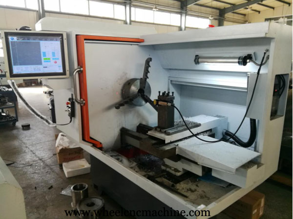 alloy wheel diamond cutting lathe CK6160Q Was Exported to UK