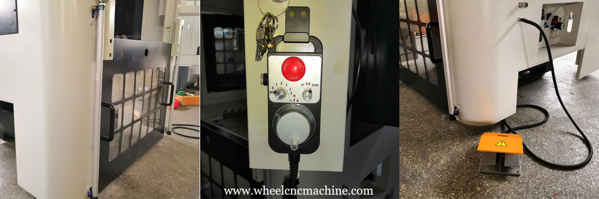 wheel lathe with laser probe