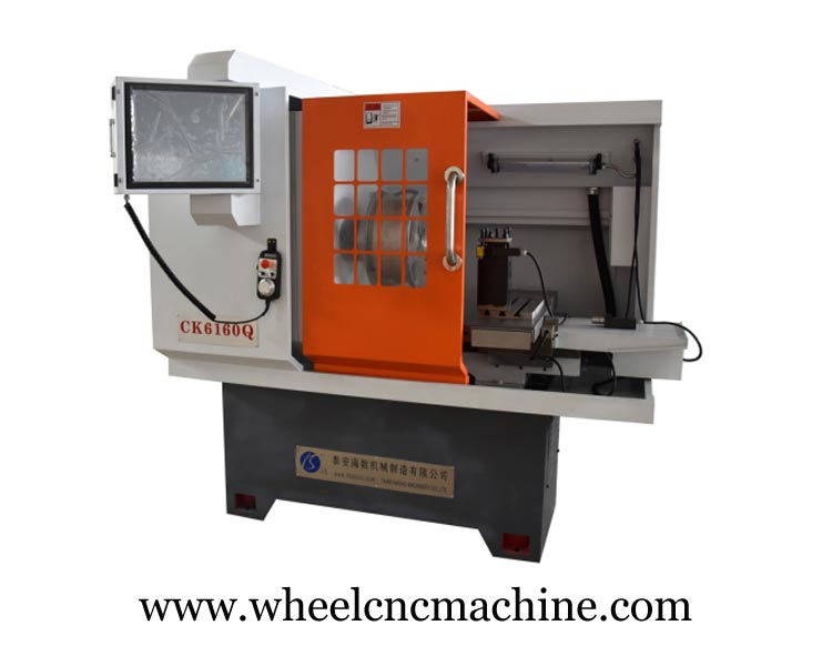 Car Alloy Wheel CNC Lathe CK6160Q Exported To Spain