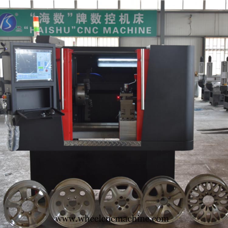 Diamond Cutting Alloy Rim Repair Lathe CK6160W Exported To Germany