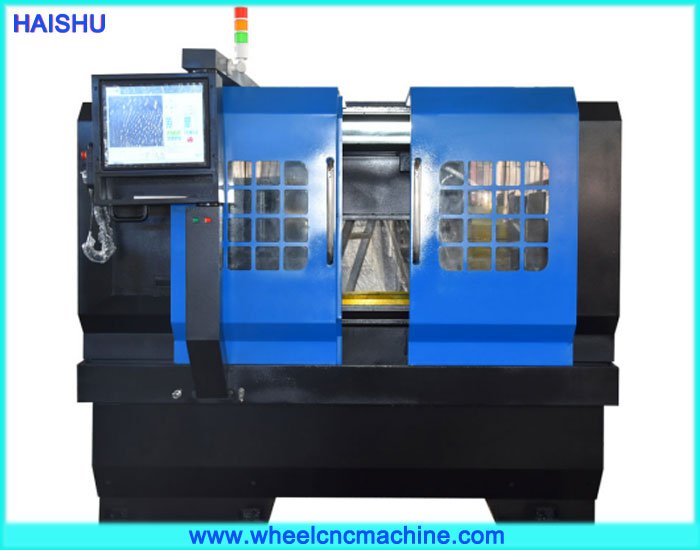 Alloy Rim Repair CNC Lathe CK6166Q Exported To United Kingdom