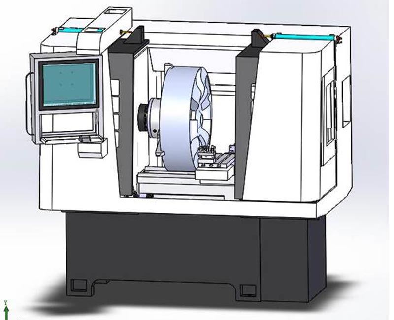 wheel repair lathe CK6160W Export To Poland