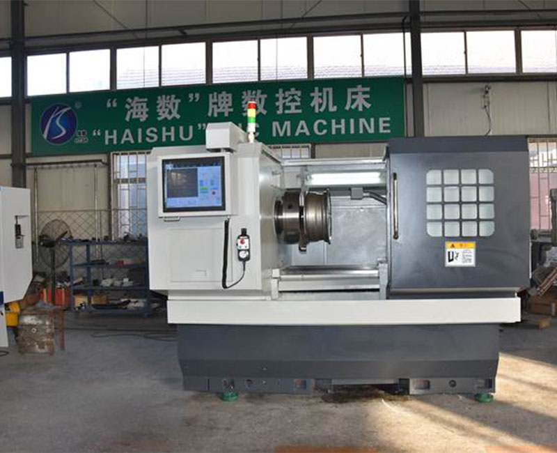 Aluminum Alloy Wheel Repair Lathe CK6180A Export To Spain